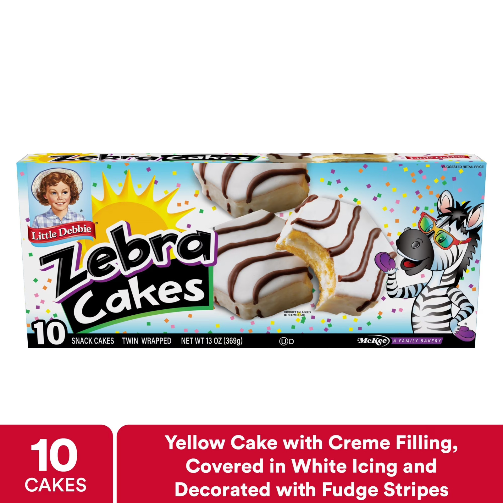 (3 pack) Snack Cakes, Little Debbie Family Pack ZEBRA® cakes…