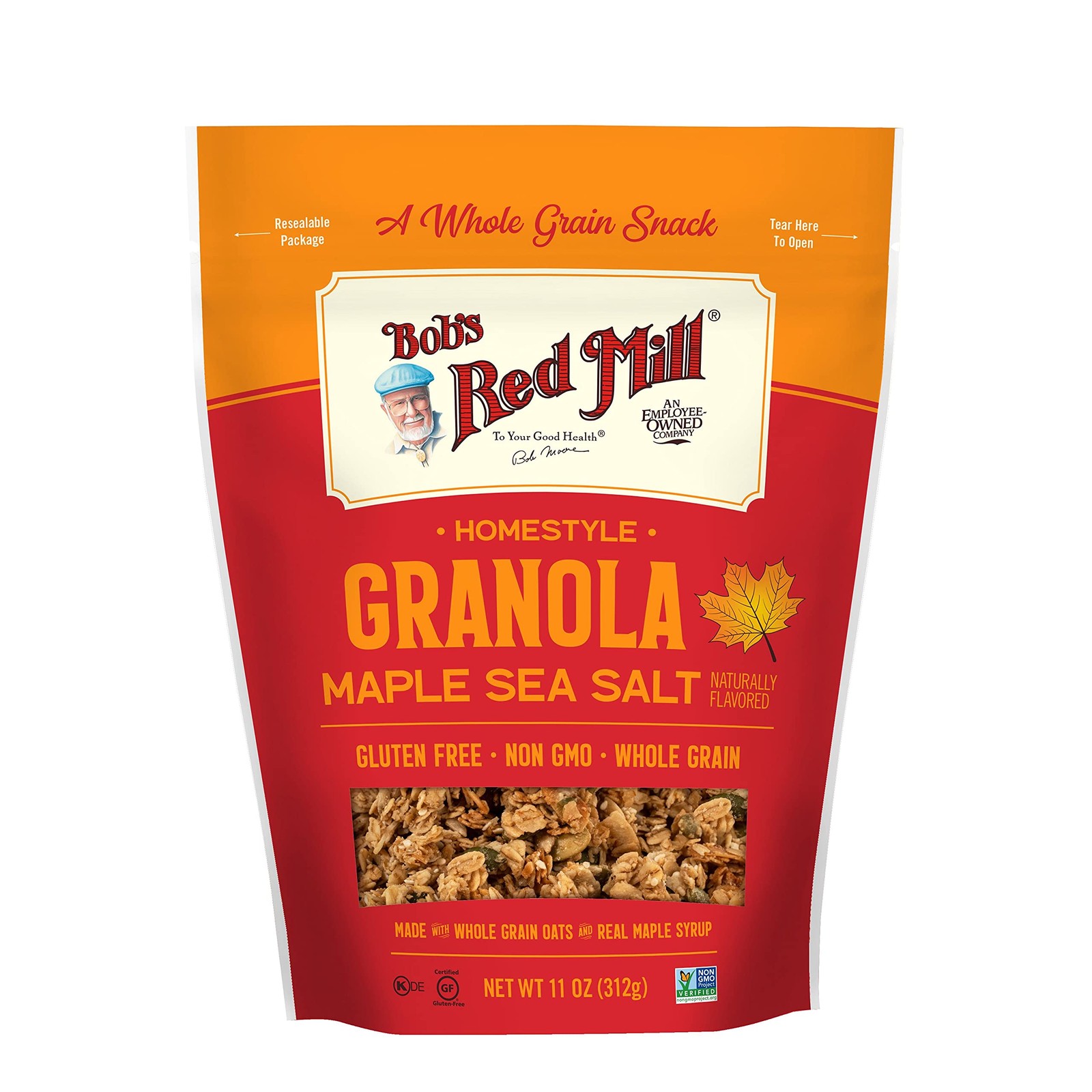 Bob’s Red Mill Pan-Baked Granola Maple Sea Salt, 11 Ounce (Pack of 2)