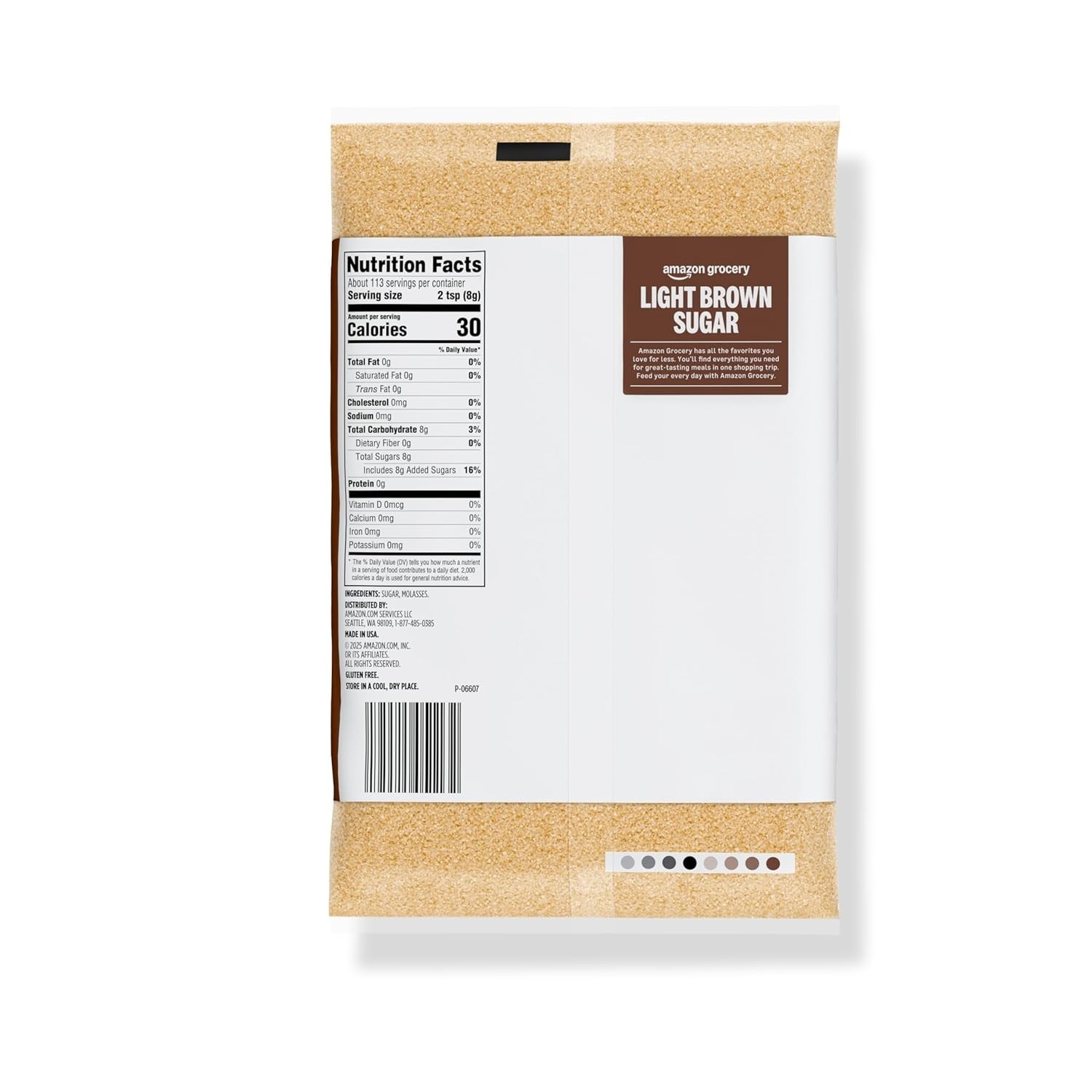 Amazon Grocery, Light Brown Sugar, 2lb 32 Ounce (Pack of 1),