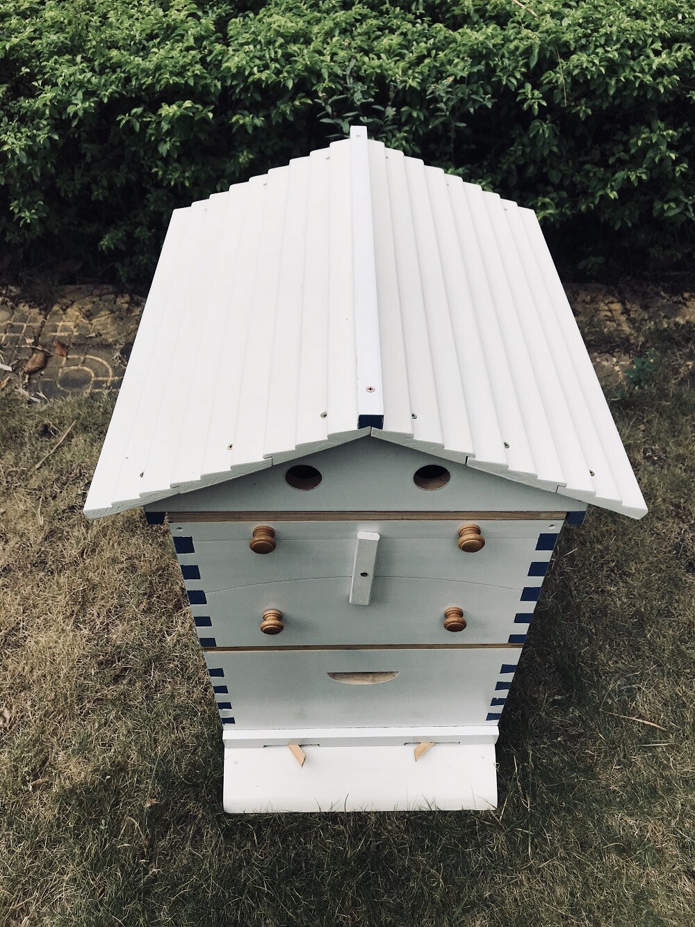 Fir Wooden Beekeeping Beehive House +7x Upgraded Auto Honey Bee comb Hive Frame