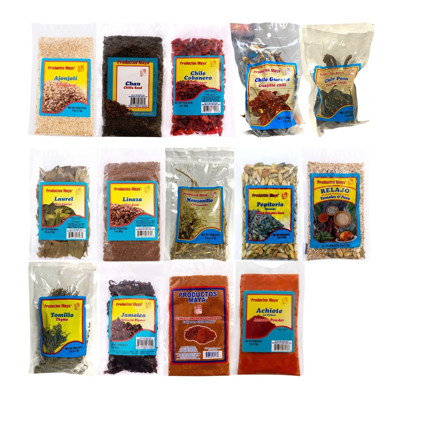Productos Maya Los Ingredientes que mas te gustan spices de Guatemala