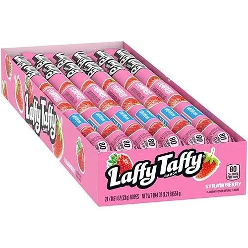 Laffy Taffy Rope – Case of 24 (Strawberry)
