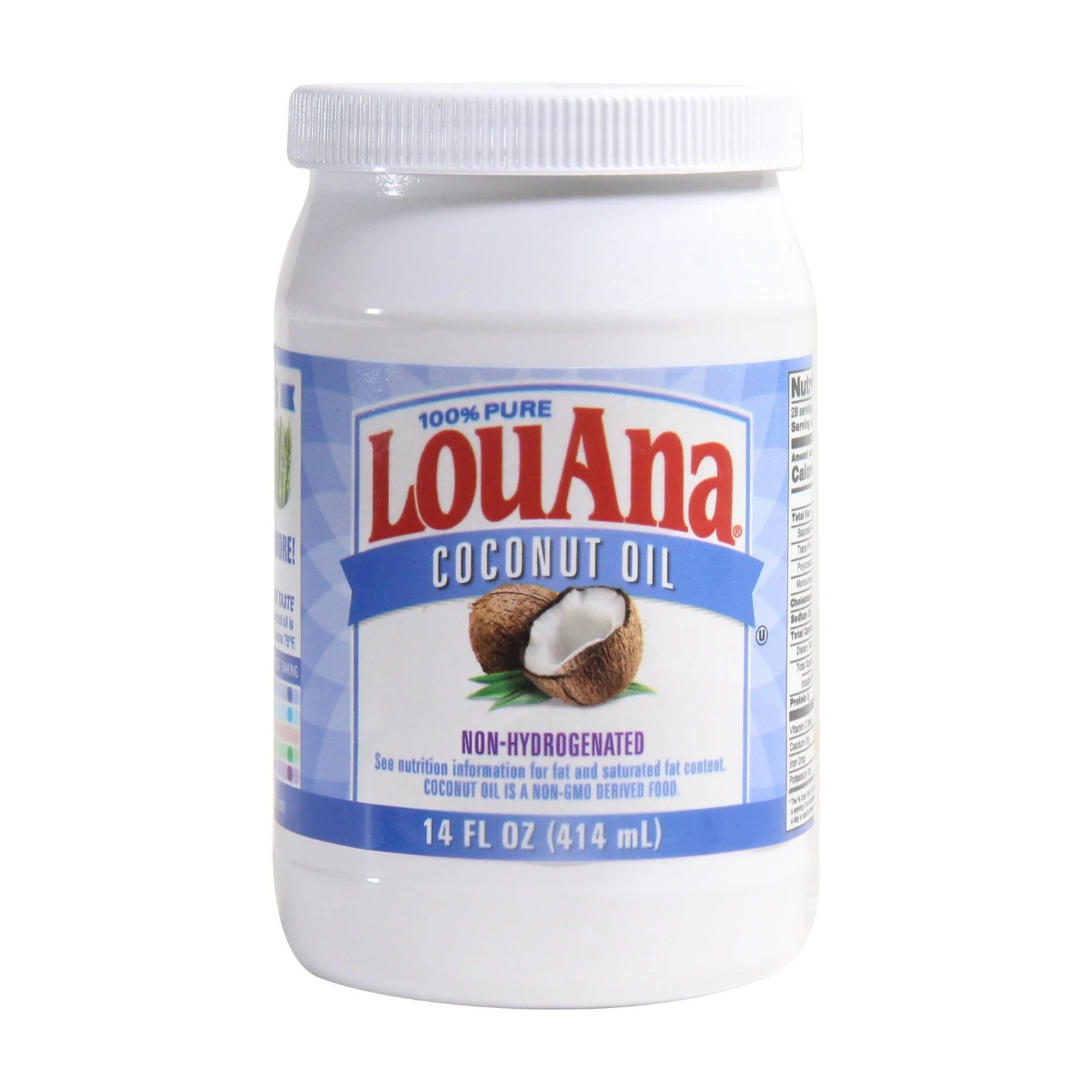 LouAna 100% Pure Coconut Oil, 14 fluid ounces