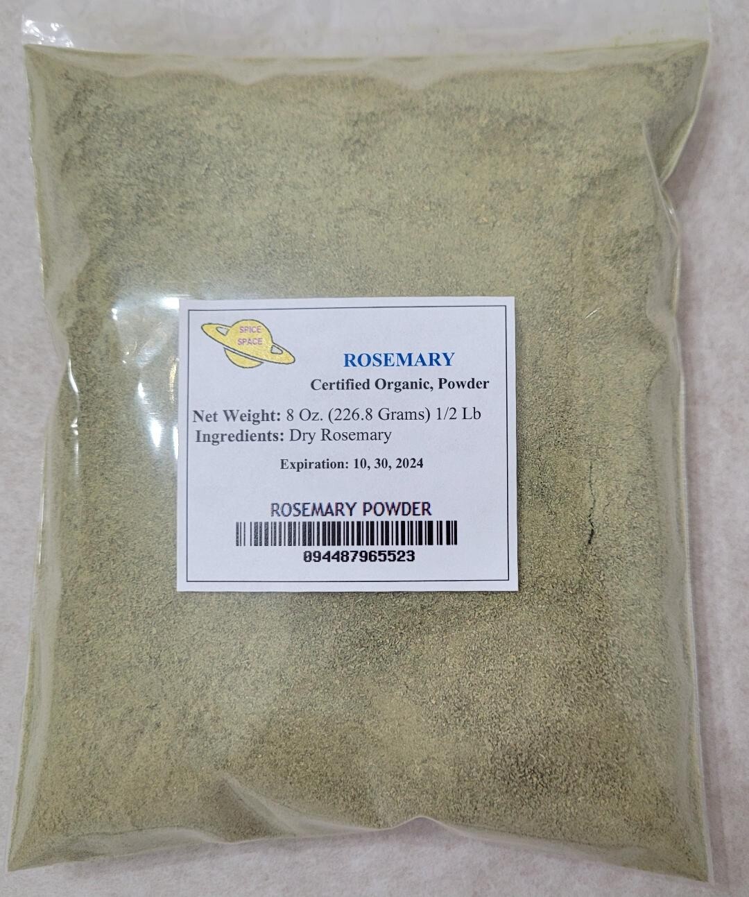 ROSEMARY POWDER FRESH ORGANIC 1/2 POUND CONTACT US 4 MORE QUANTITY