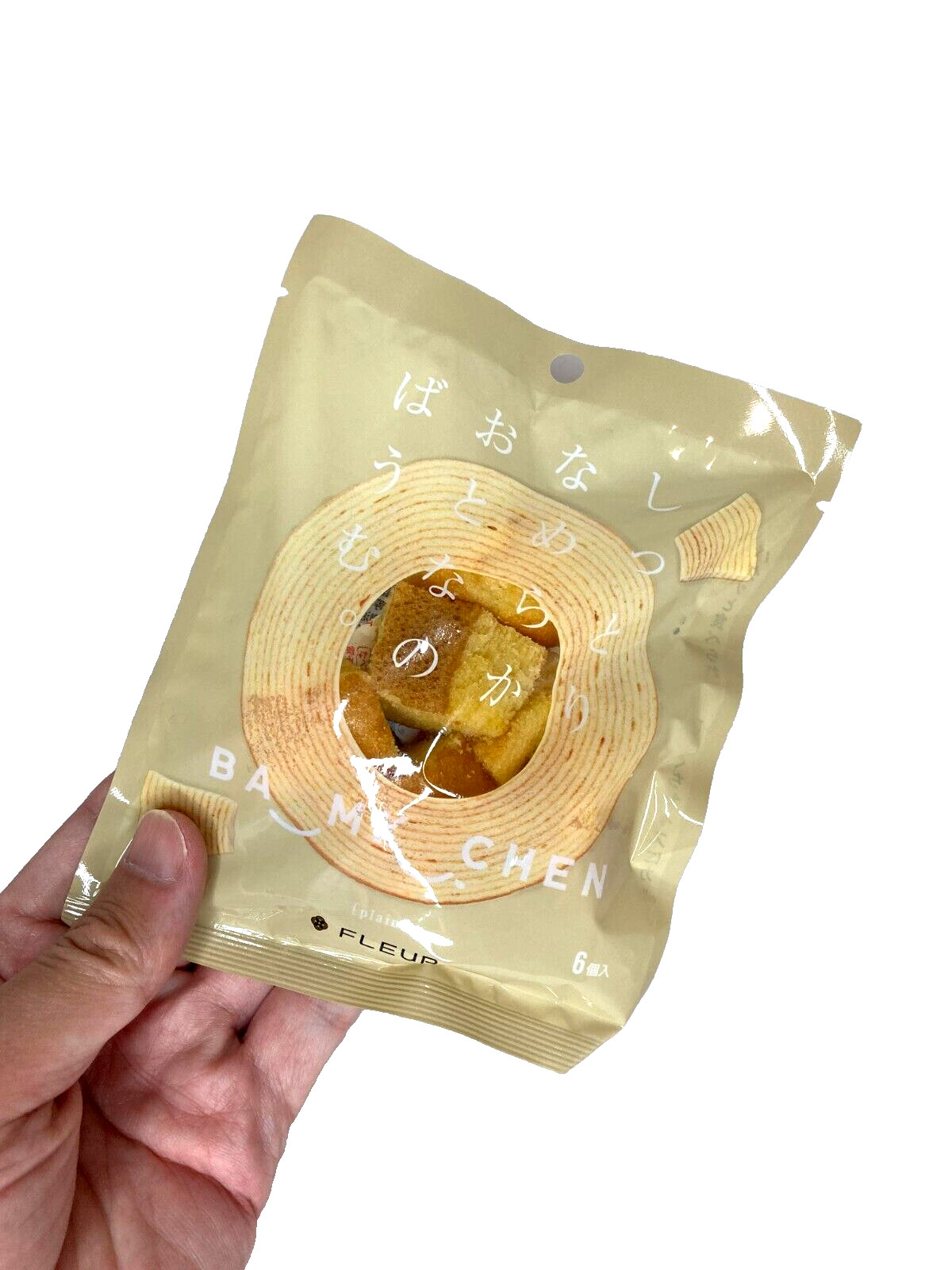 Japan Fleur Moist and Smooth Adult Baumkuchen Plain Flavor 6 Pieces × 8 bags