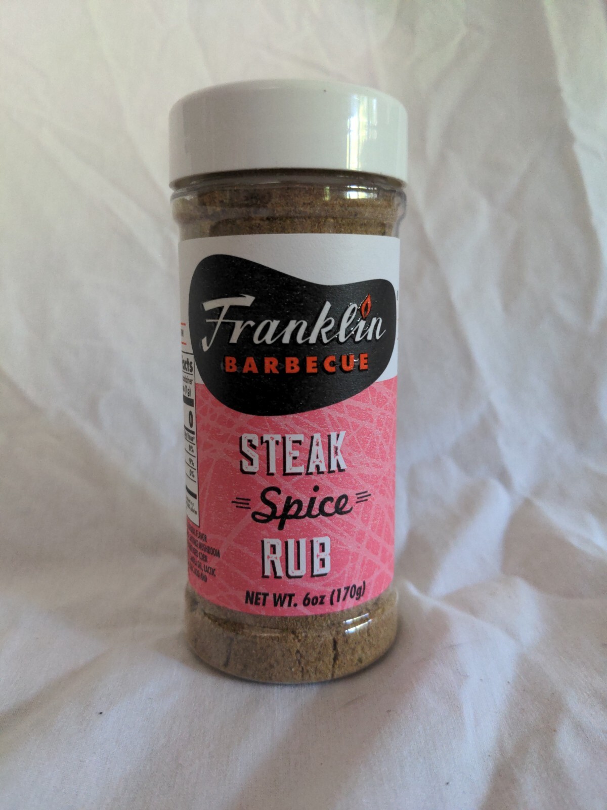 Franklin’s Barbecue Steak Rub Spice Seasoning 6 Ounce Shaker