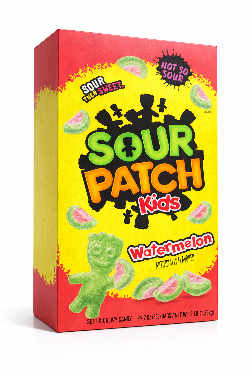Sour Patch Kids Watermelon Candy – 24 Bags (2 oz Each) – Bulk Box 3 lb