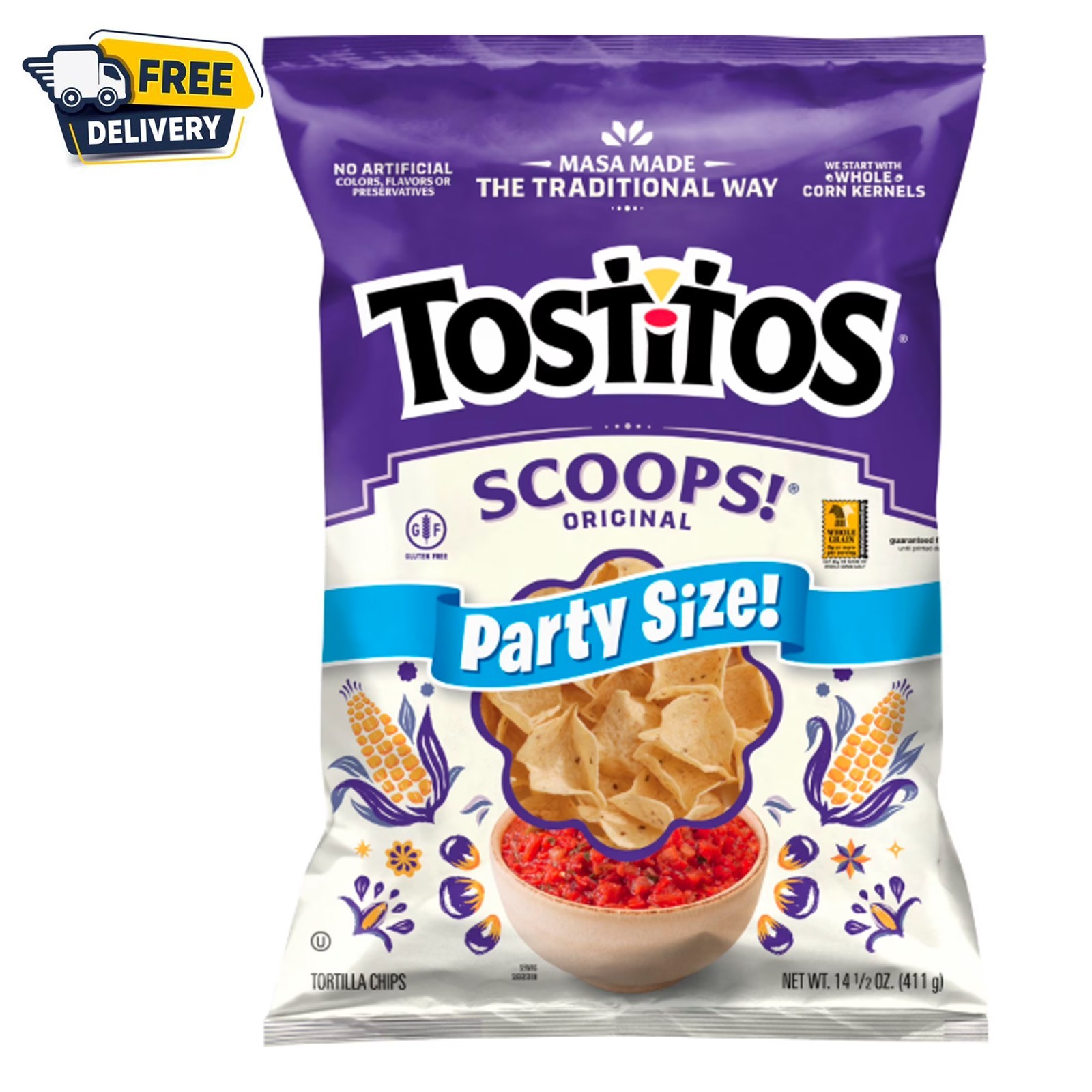 Tostitos Scoops! Party Size Tortilla Chips, 14.5 oz Bag…