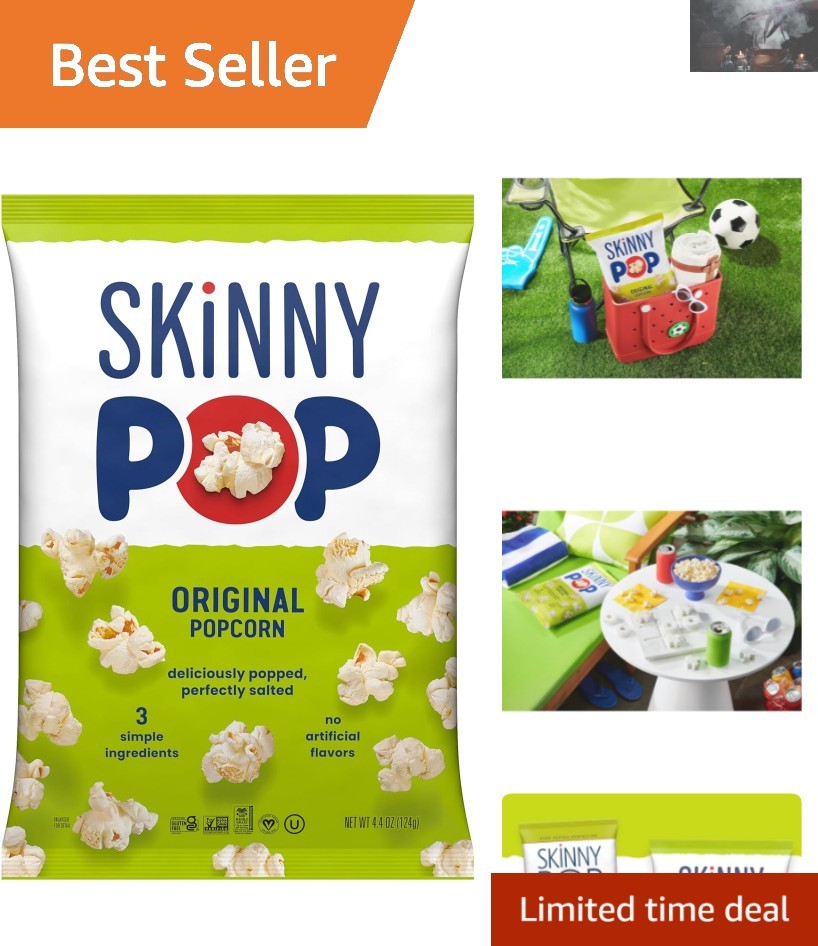 Whole Grain Popcorn – 4.4oz Dairy-Free & Gluten-Free Snack Bag