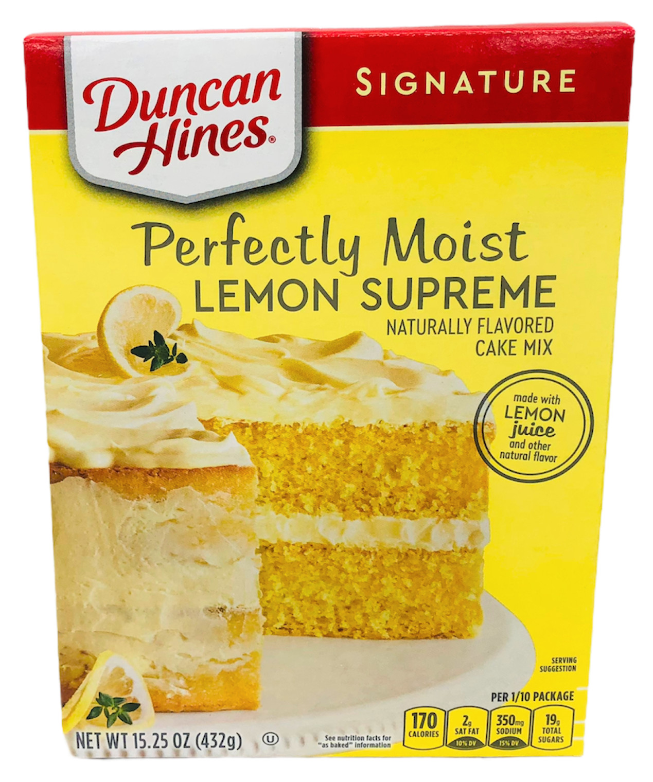 Duncan Hines Signature Perfectly Moist Lemon Supreme Cake Mix 15.25 oz