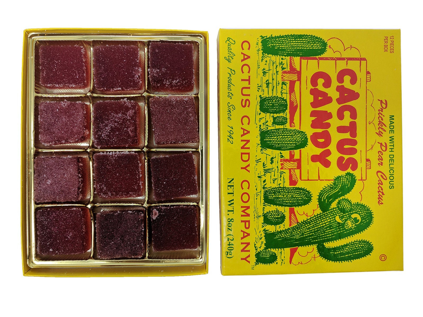 Prickly Pear Cactus Candy 1/2 LB Box – Authentic Arizona Treats