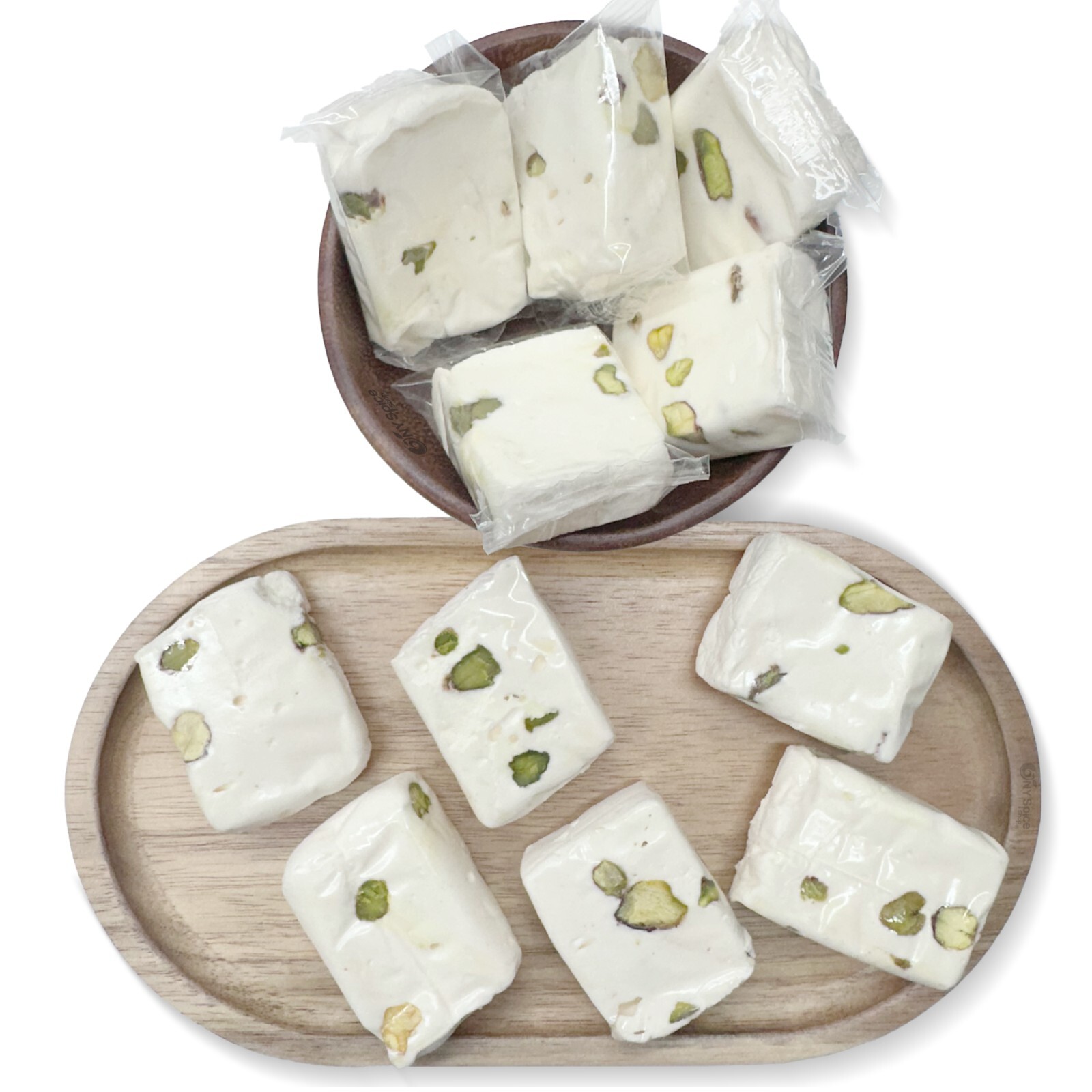 Nougat With Pistachios – White Premium Quality Sweets Nougat by NY Spice