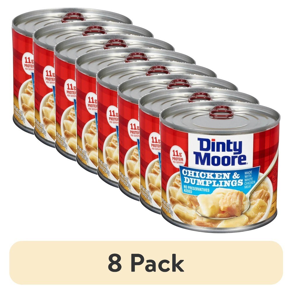 Shelf Stable Chicken and Dumplings 20 oz Steel Can 8 Pack