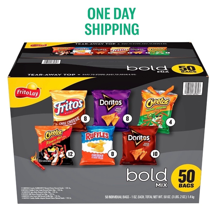 Frito-Lay Bold Mix Variety Pack 50 Count Chips