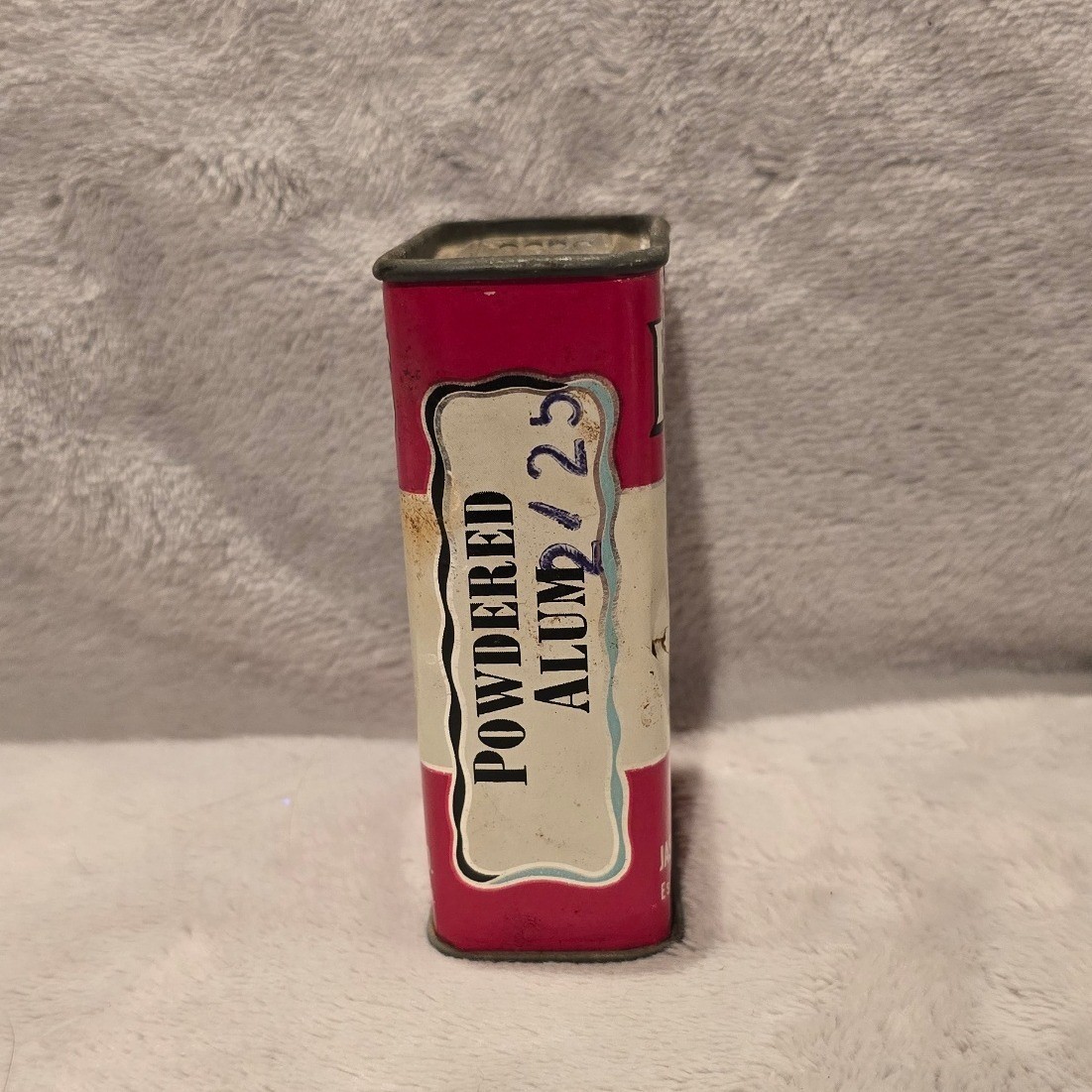 Vintage Forbes Powdered Alum Tin 2 1/2 Oz Jas H Forbes Tea Coffee Co St Louis MO
