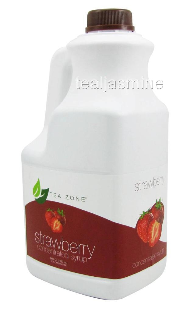 Tea Zone Premium Fruit Syrup for BubbleTea Boba 64 Fl. Oz. Assorted Flavors