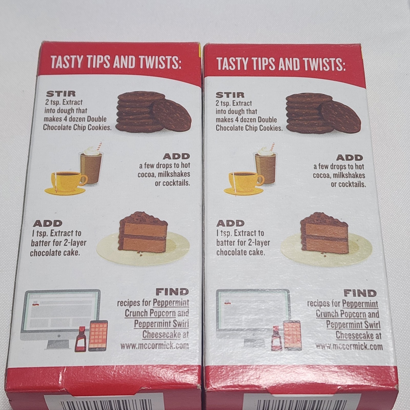 2 Pack- McCormick Pure Peppermint Extract – 4 Oz. Expiration 2029 ~New In Box~