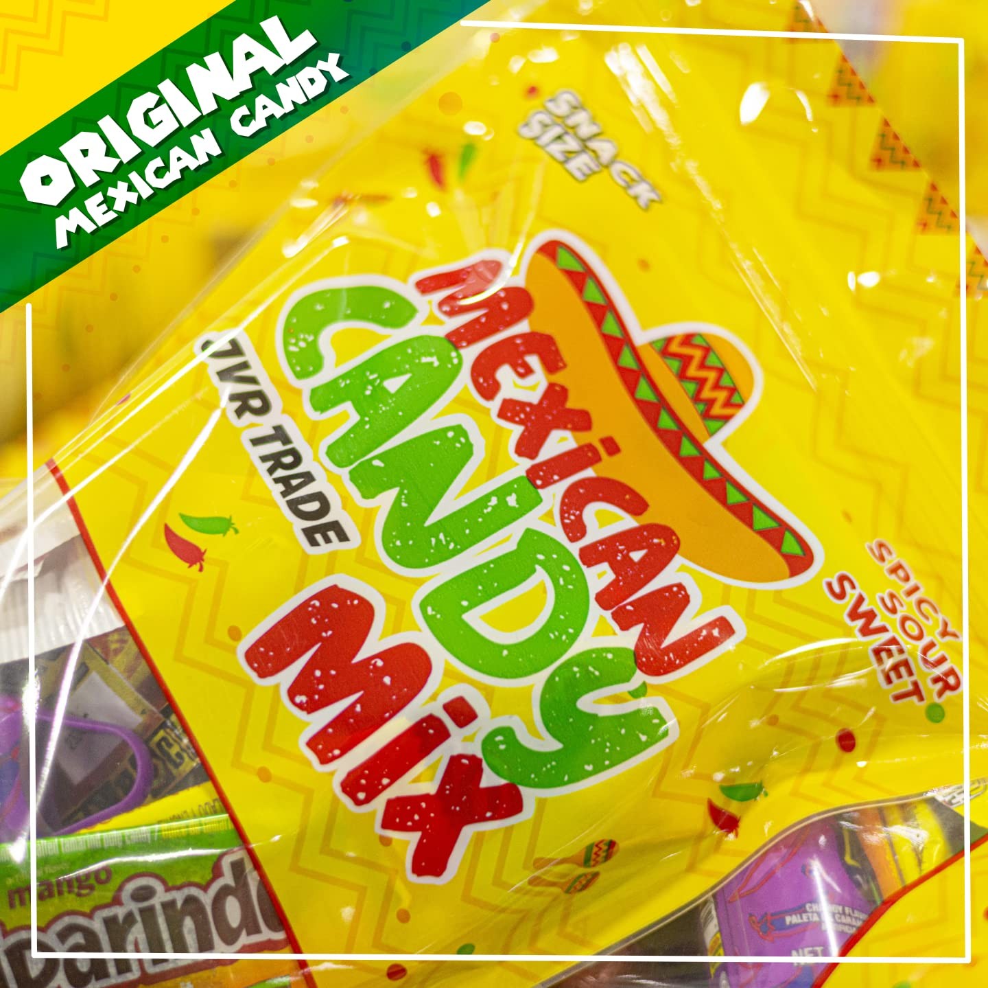 Mexican Candy Mix Assortment Snack (42 Count) Dulces 40 Piece Set, Yellow