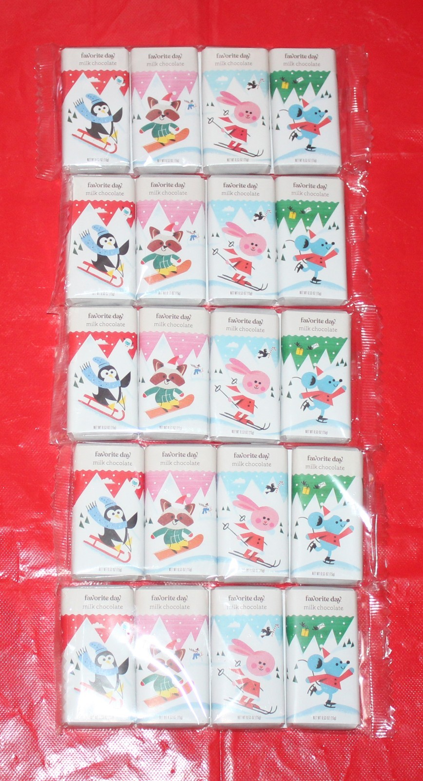 Target-Favorite Day Chocolate Bars 0.53 oz 4 pc. *NEW* 5 Packs