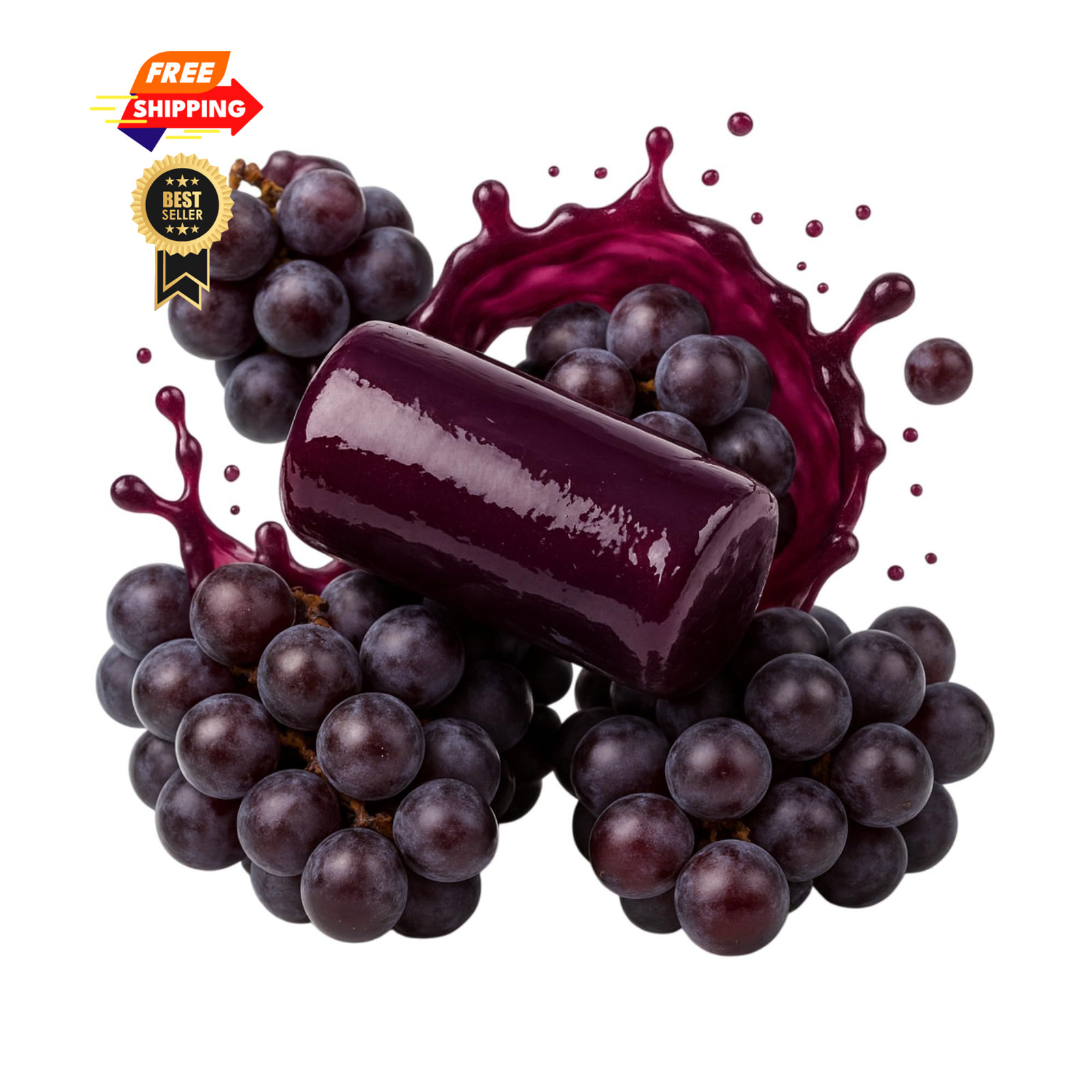Bulk Grape Hard Candy Bag 1.5 lbs – Made from 24 Ounce (Pack of 1), Blue