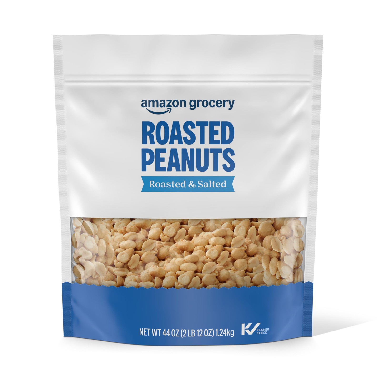 , Roasted Peanuts, Roasted & Salted, 44 Oz (Previously Happy Belly, Packaging…