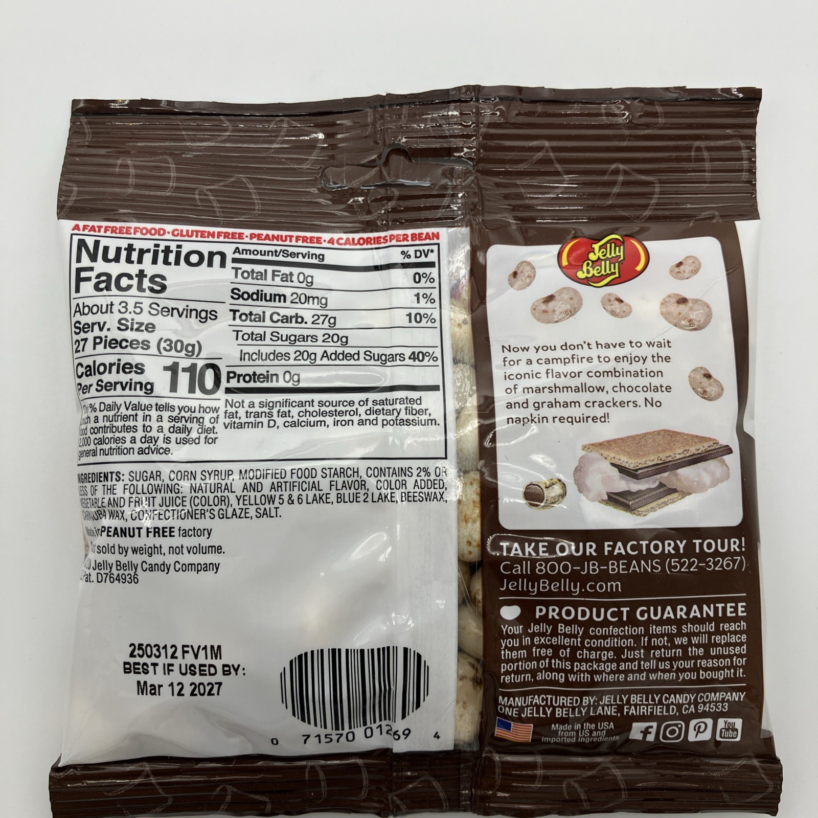 Smore Jelly Belly Jelly Beans (3 Count) Free Shipping 3×3.5 oz DISC MFG