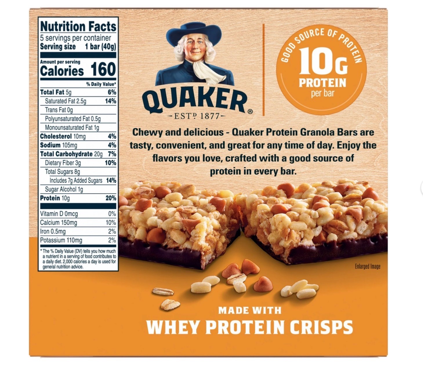 60 COUNT QUAKER,NATURE VALLEY,CHEERIO. Protein snack energy on the gO