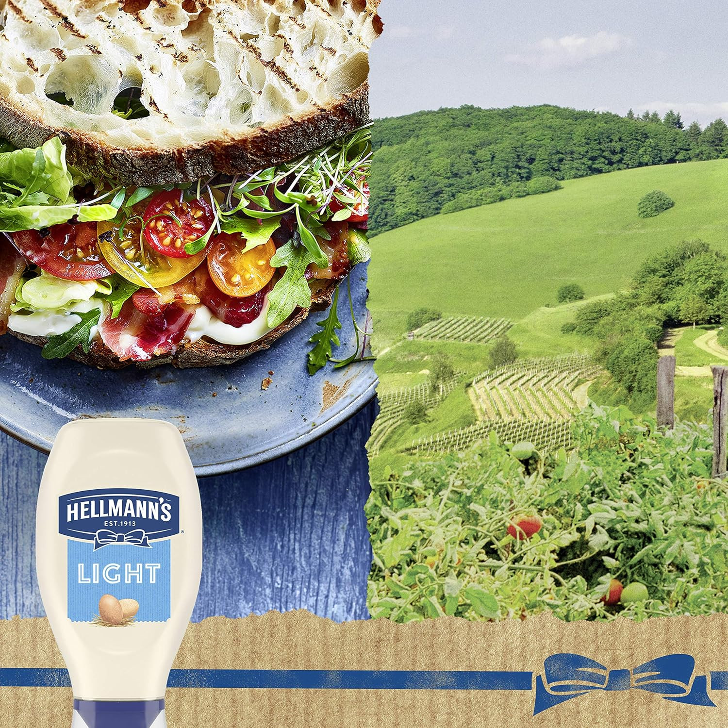 Light Mayonnaise Pack of 3 Light Mayo Squeeze Bottle for a Creamy Condiment for