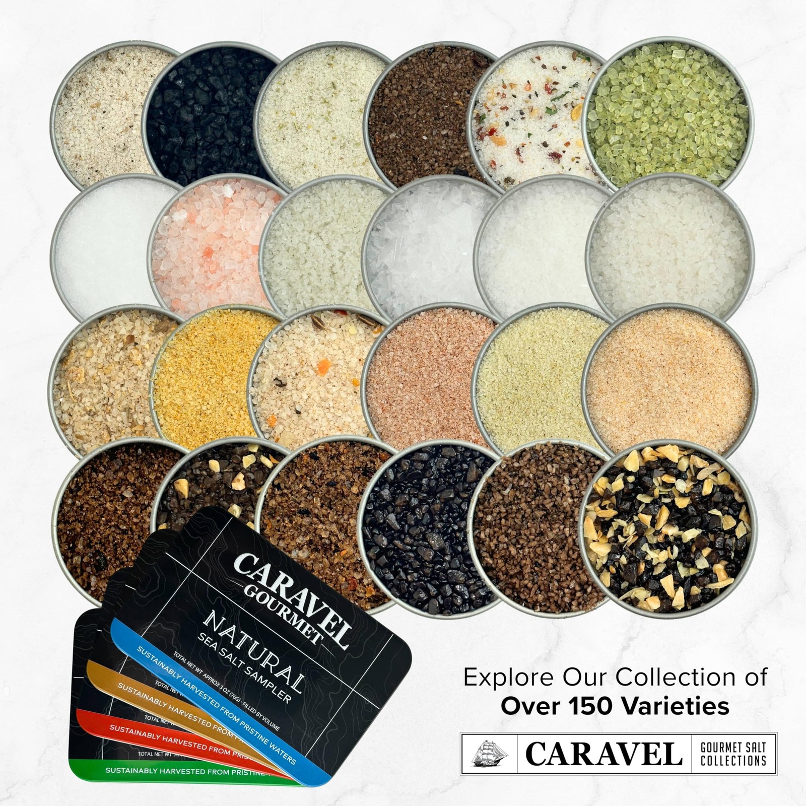 Infused & Smoked Sea Salt Sampler Collection – 12-Flavor Cooking Salts Bundle…