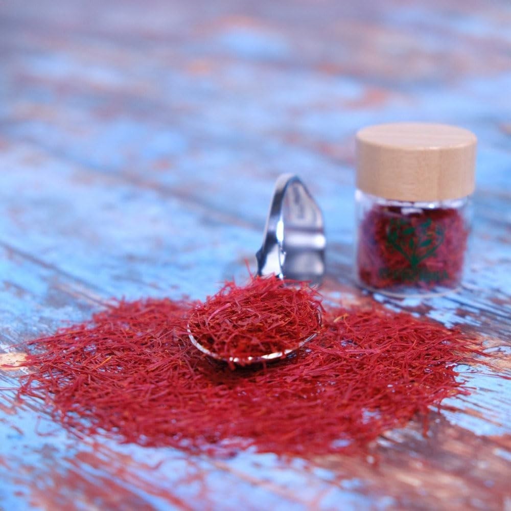 Grade A+ Pure All Red Saffron Threads – 100% Natural Luxury Spice 0.035 oz