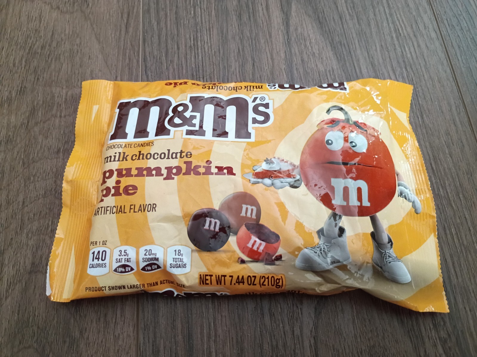 M&M’s 7.44 oz PUMPKIN PIE Milk Chocolate Candies Limited Edition ** BB 4/2026 **