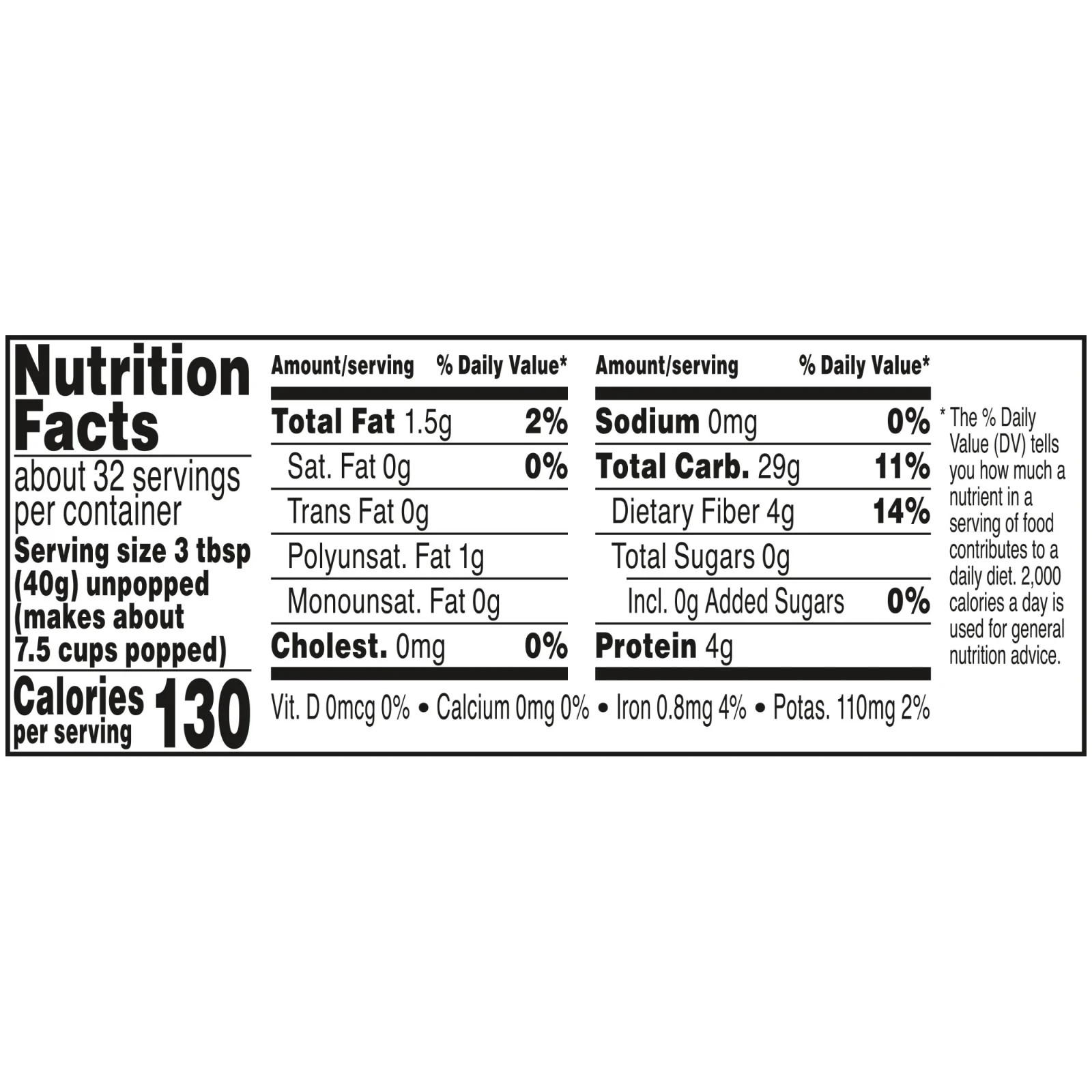 Orville Redenbacher’s Original Gourmet Yellow Popcorn Kernels, 45 oz