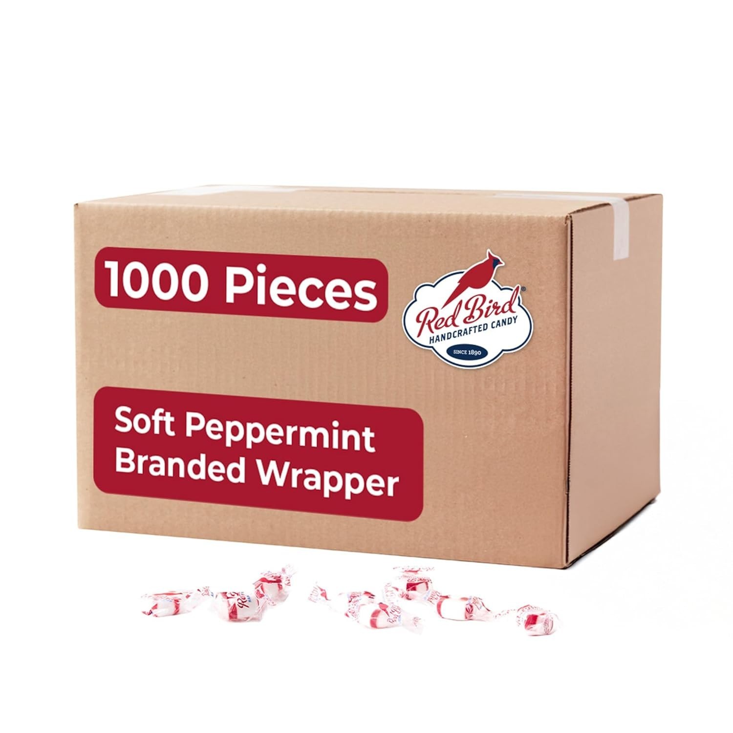 Individually Wrapped Branded Mint Puffs, 1000 ct