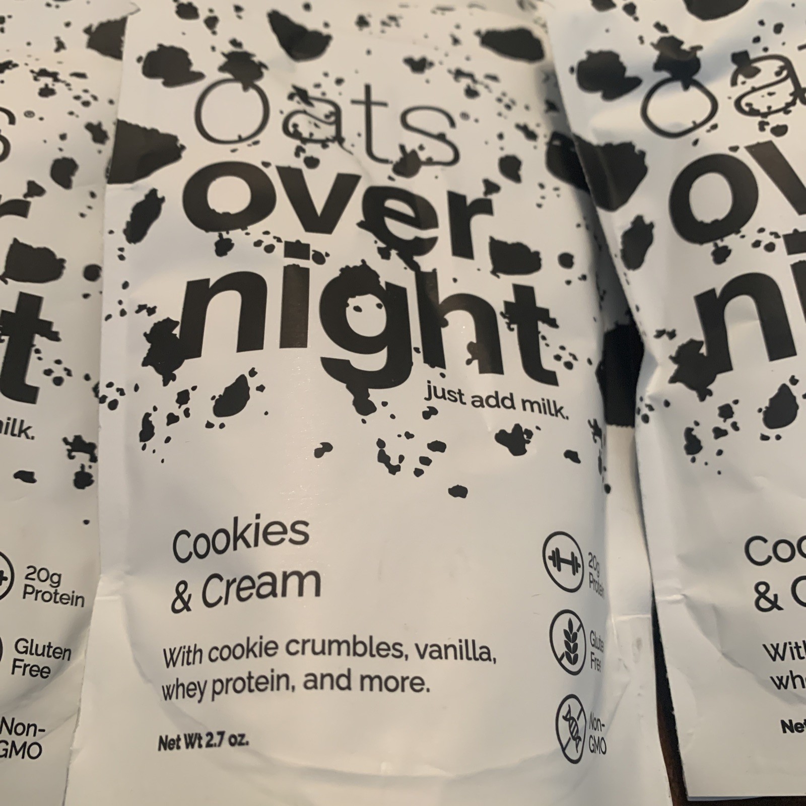 Lot of 6 Oats Overnight Cookies And Cream 20G Protein X2 Gluten Free BB 2026
