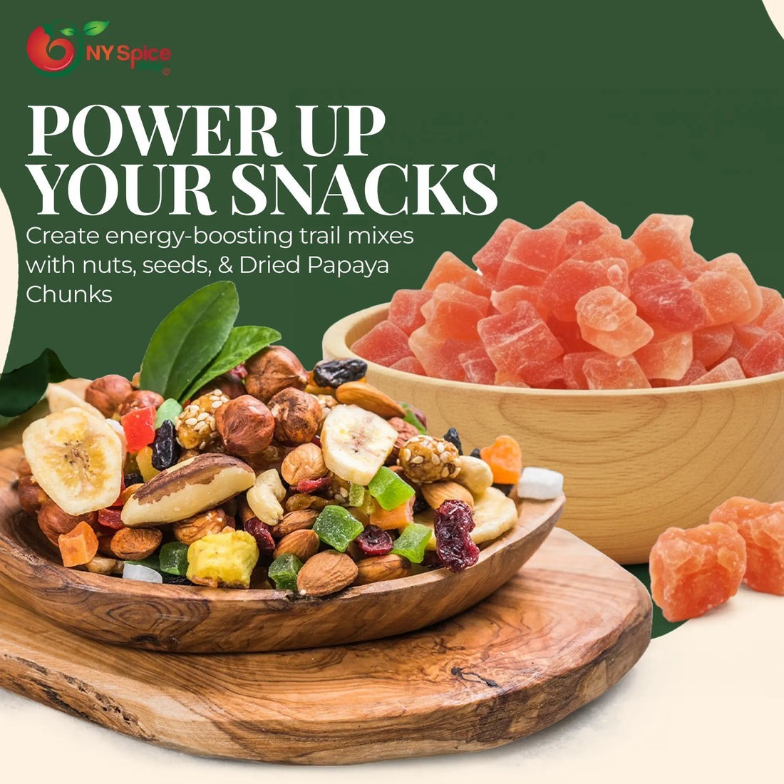 Natural Dried Papaya Chunks, Dried Fruit FREE SHIP