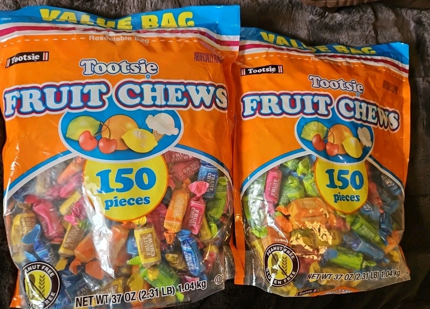 2 Sealed Bags~OVER 4LBS! Tootsie Roll FRUIT CHEWS Candy Sweets Bulk 37oz/ea