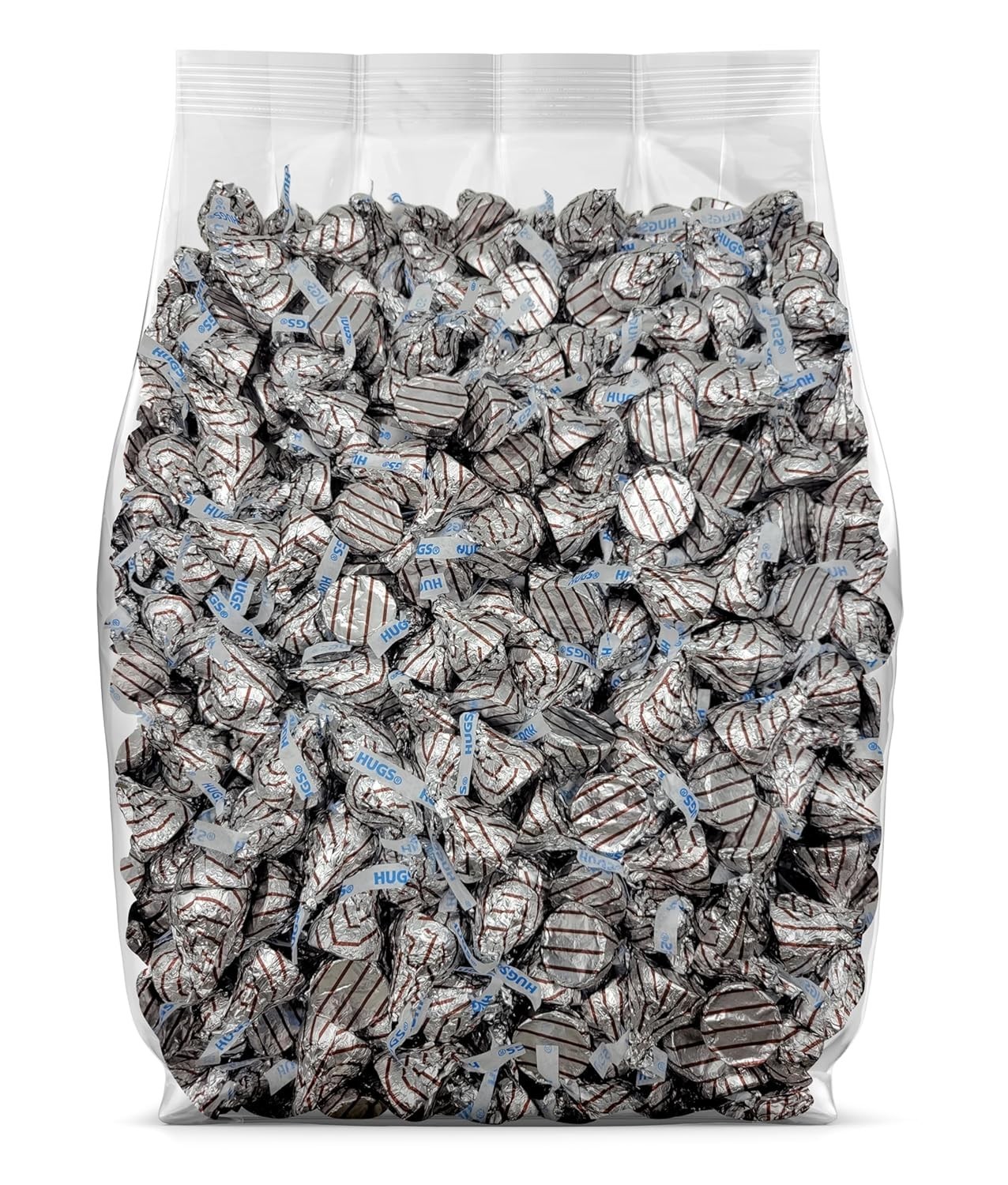 Hershey’s Kisses Hugs Milk Chocolate Hugged by White Crème Bulk Candy (5 Pounds)