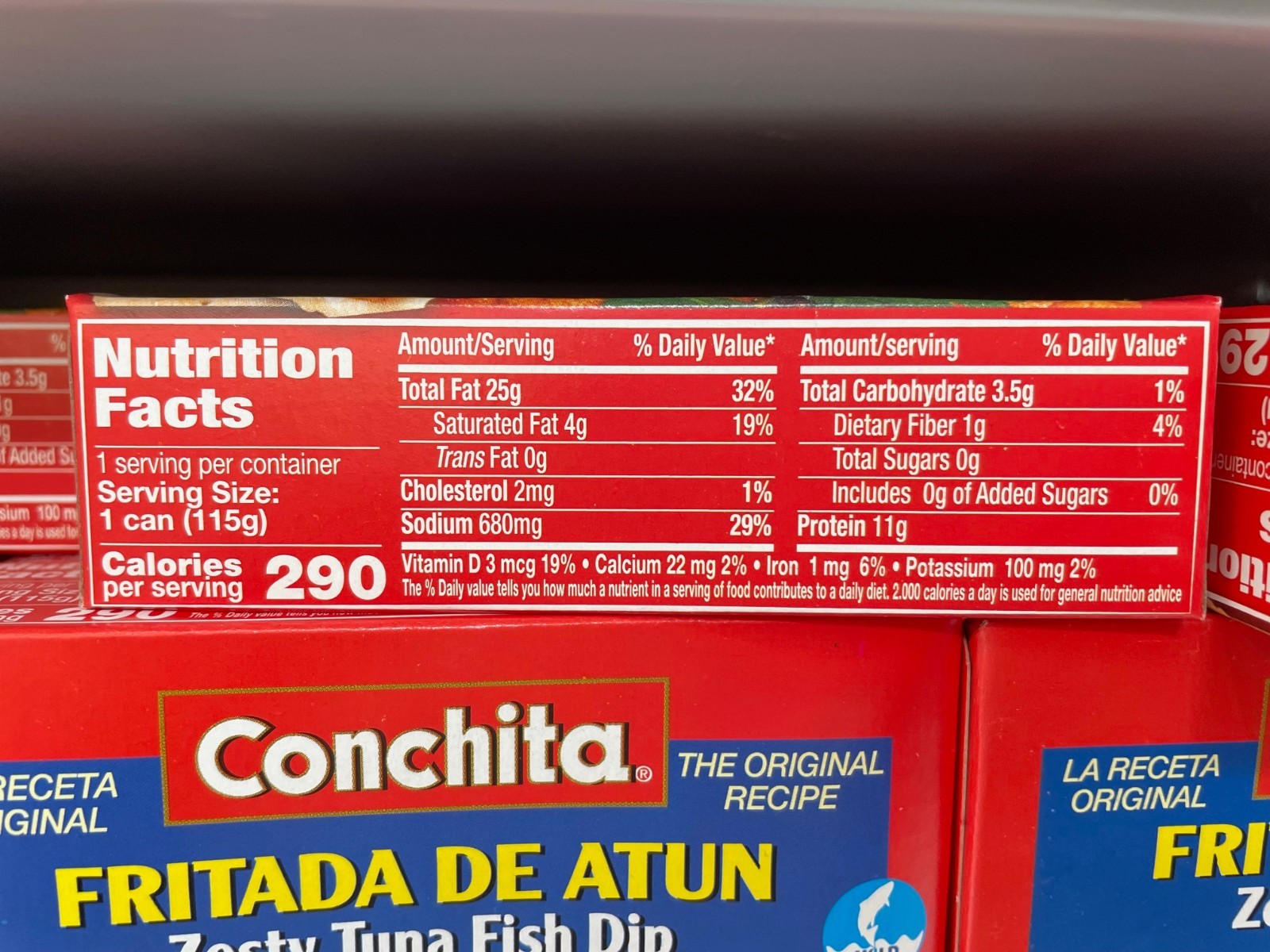12 Pack Conchita Foods Tuna Fish Dip, Zesty Flavor, 4 oz Each, Seafood Spread