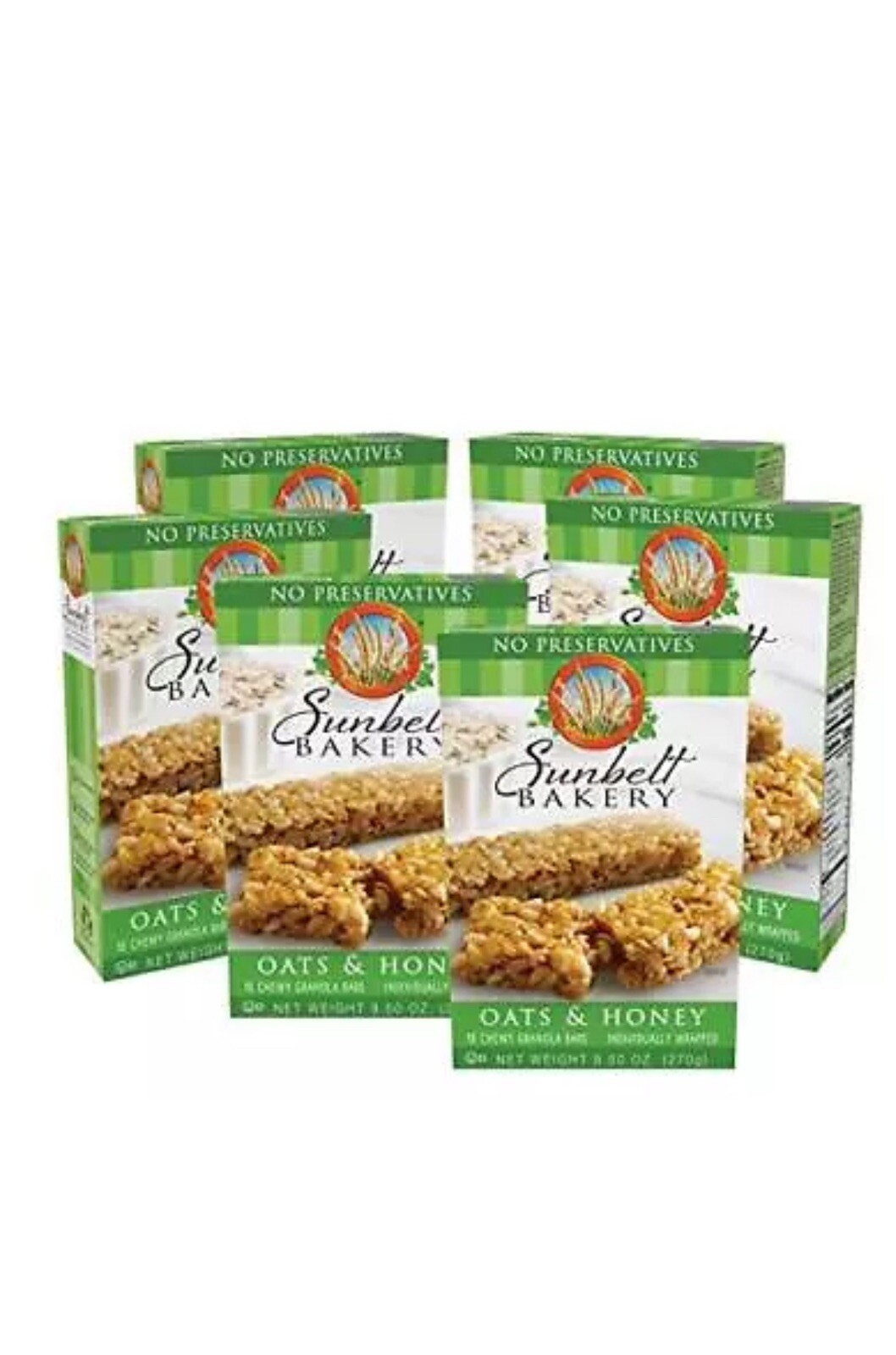Sunbelt Bakery Oats & Honey Chewy Granola Bars (4-Boxes) Free Shipping!!!!!!
