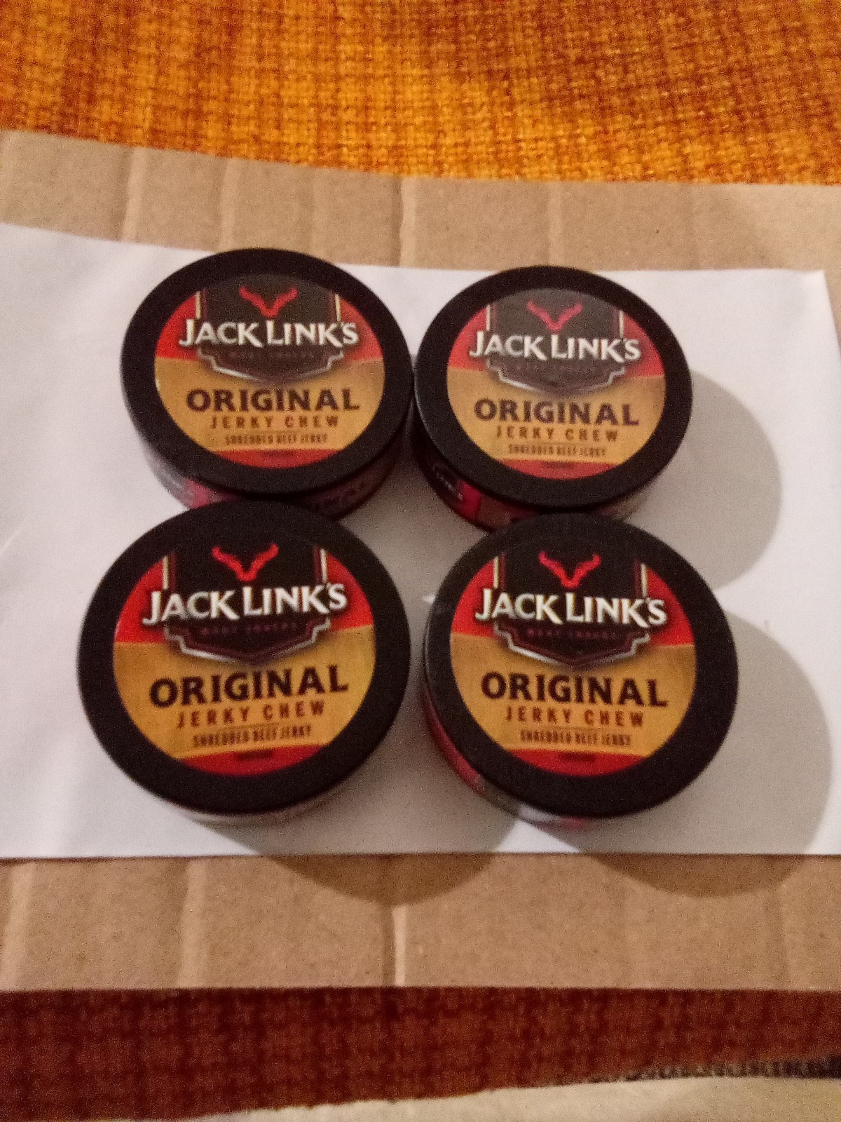 Lot Of 4 Jack Links Original Jerky Chew, Best By 02/2027, NEW, Same Day Shipping