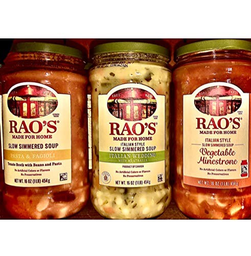 Raos Soup Variety Pack, 3 Jars, Italian Wedding, Pasta 48 Ounce (Pack of 1)