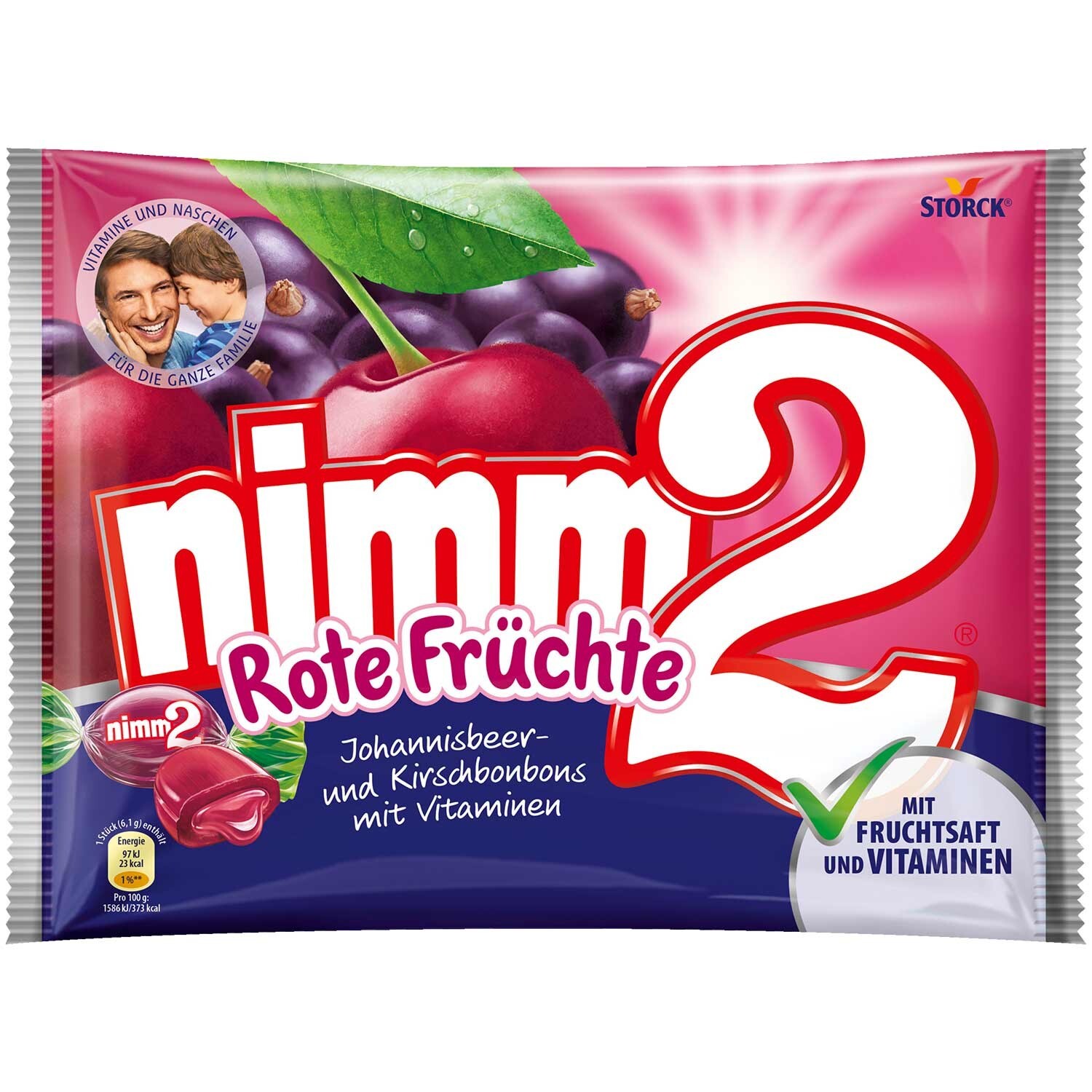 Storck Nimm2 Candy | Nimm2 Candies Red Fruits 429g Pack New from Germany