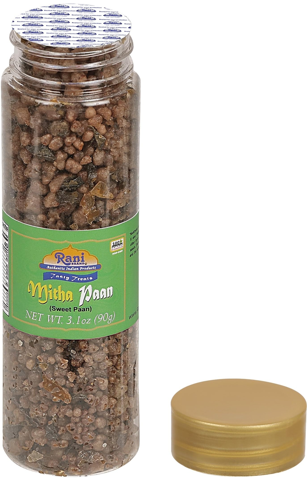 Rani Mitha Paan (Sweet Paan) 3.1oz (90g) PET Jar ~ Indian After Meal Digestives