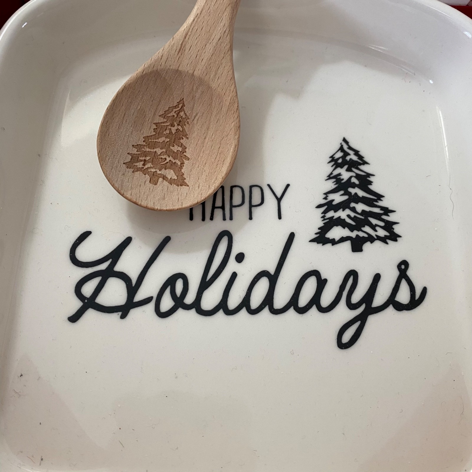 NIB Christmas Ceramic Skillet Gift Set with Chocolate Chip Blondie Mix