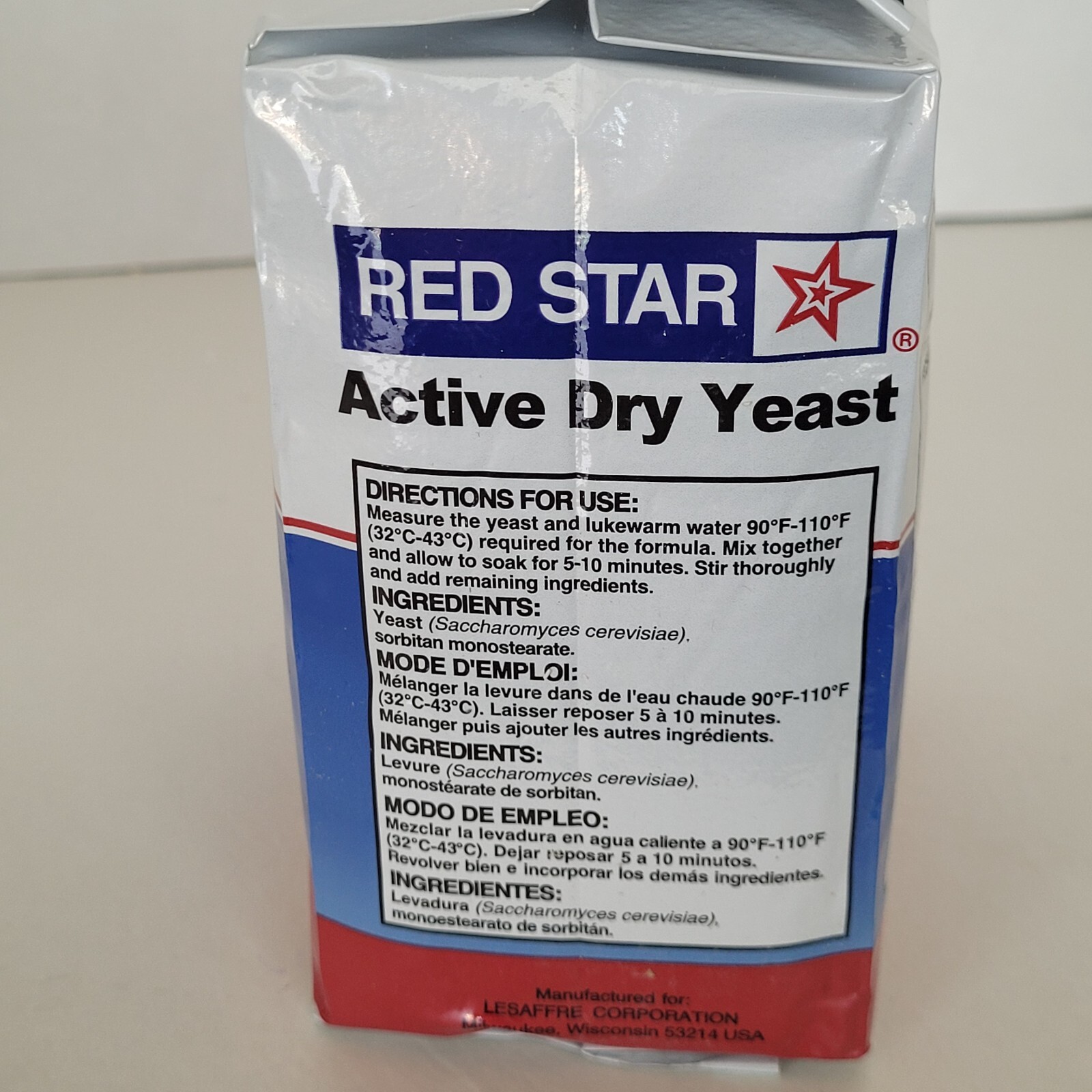 Red Star Active Dry Yeast 2 Pound Pouch 32 Ounce