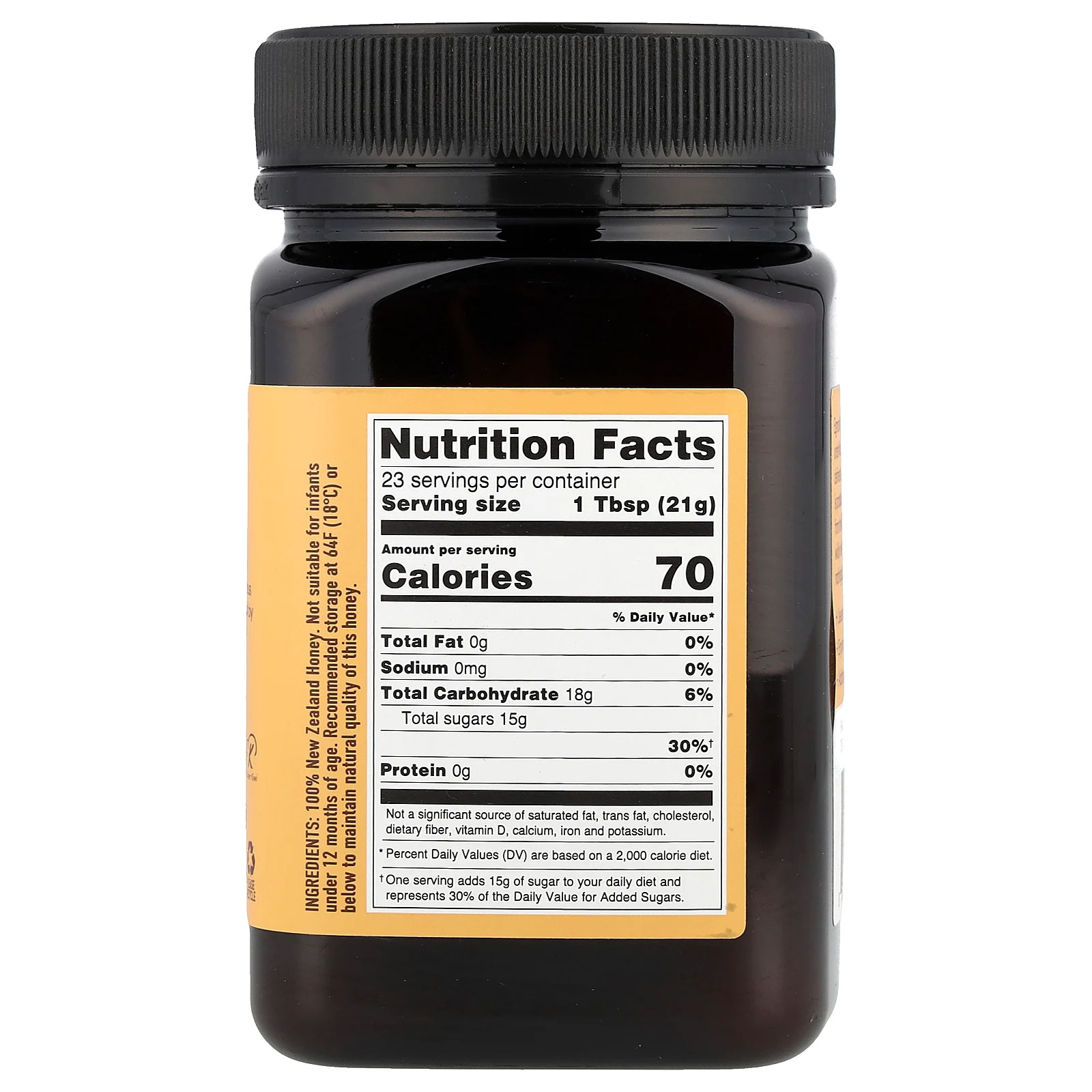 Manuka Honey, Raw & Unpasteurized, MGO 50+, 17.6 oz (500 g)
