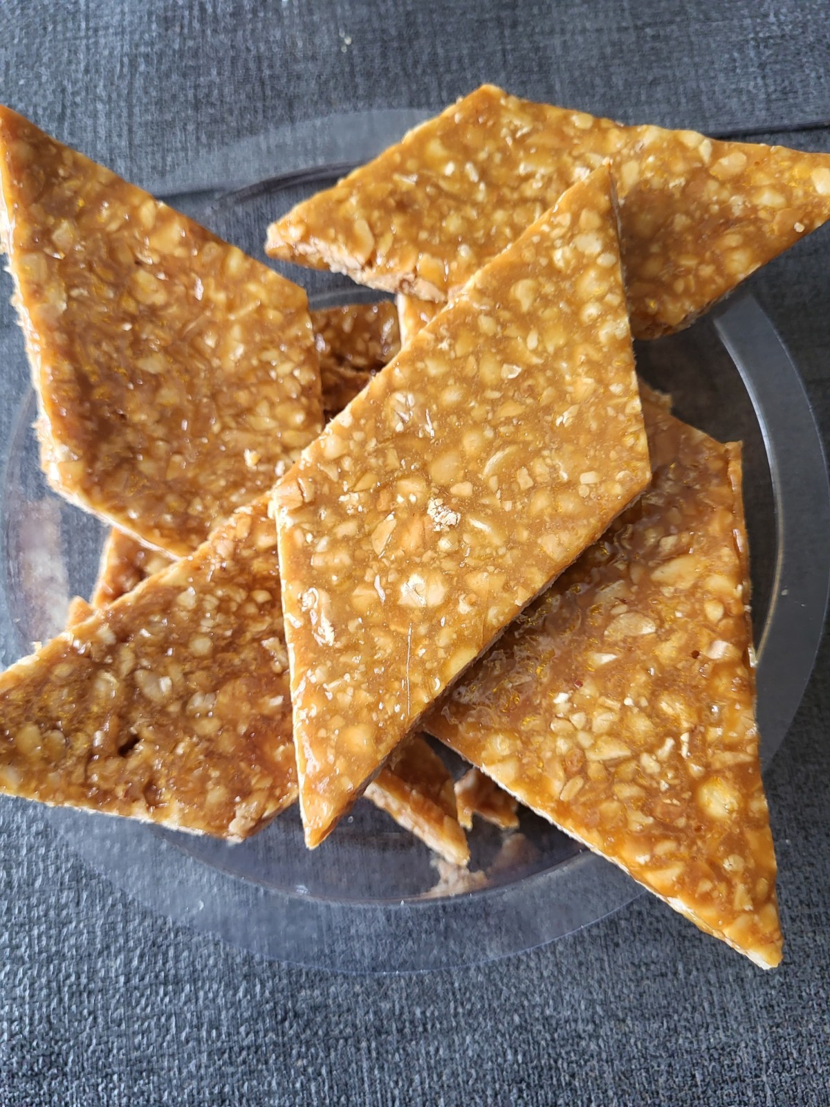 Gourmet Peanut Brittle Candy -Ghana Style nkatie cake. All Ages Friendly 8 oz