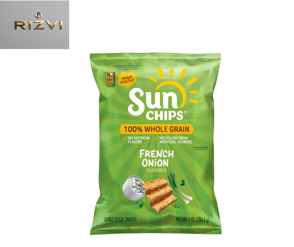 SunChips 100% Whole Grain French Onion Snack Chips Bag, 7 oz​