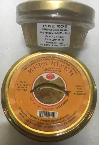 WHOLESALE: Pike Caviar, 113g (12 Glass Jars)