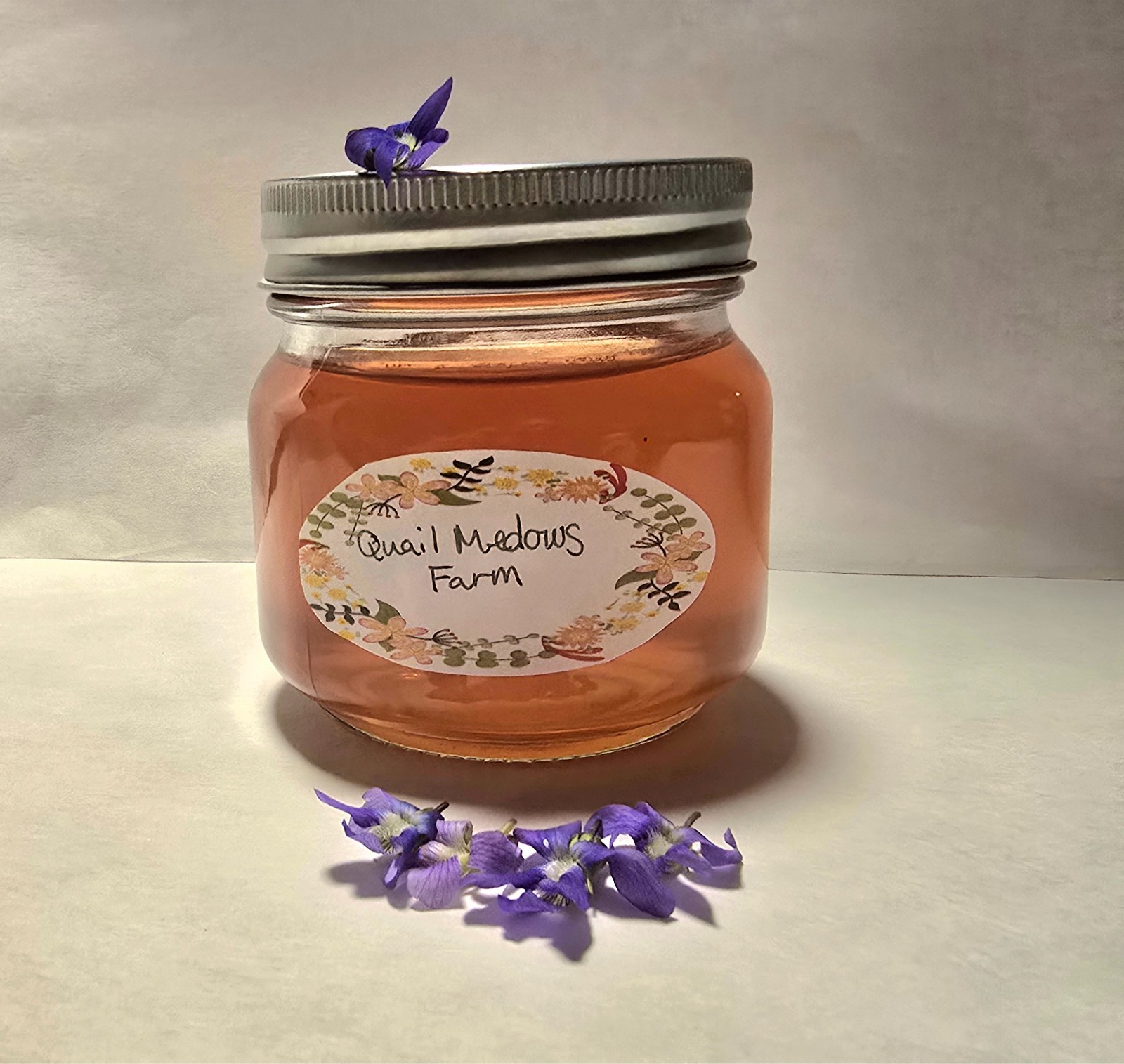 8 oz Jar of Violet Jelly made in by local farm in WV Farm Fresh